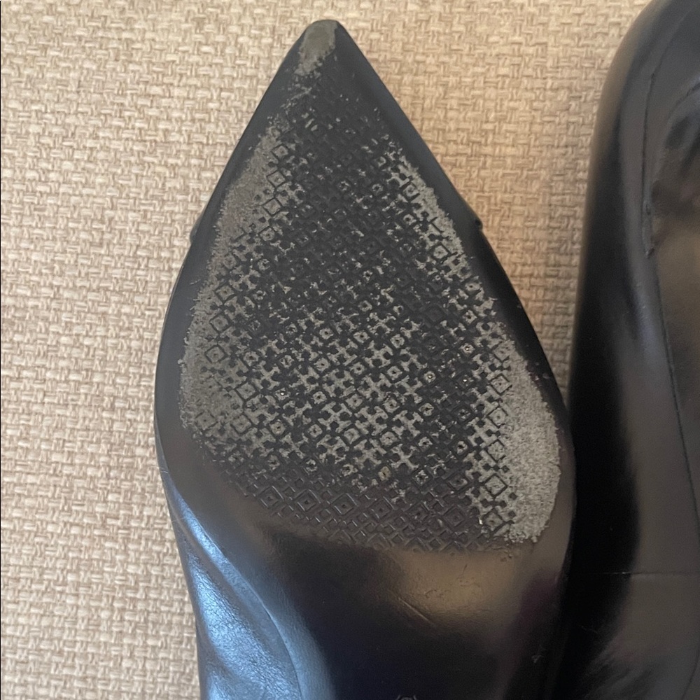 Tory Burch Black Leather Heels - Picture 7 of 7